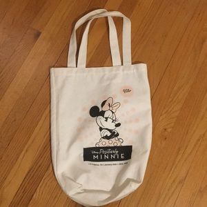Positively Minnie mouse canvas tote, Disney